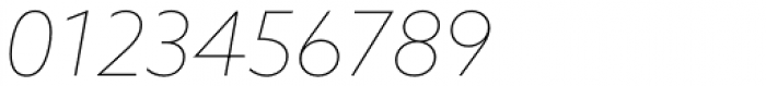 Azo Sans Thin Italic Font OTHER CHARS