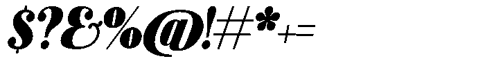 Azogue Black Italic Font OTHER CHARS