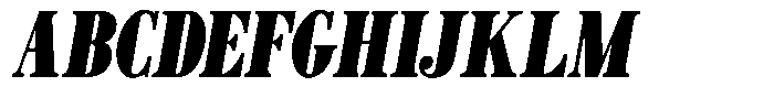 Azogue Black Italic Font UPPERCASE