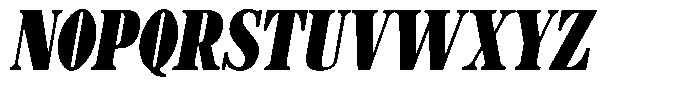 Azogue Black Italic Font UPPERCASE