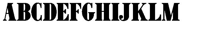 Azogue Black Font UPPERCASE