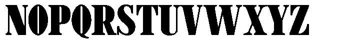 Azogue Black Font UPPERCASE