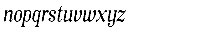 Azogue Extra Light Italic Font LOWERCASE