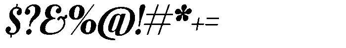 Azogue Italic Font OTHER CHARS