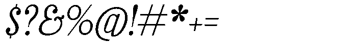 Azogue Thin Italic Font OTHER CHARS