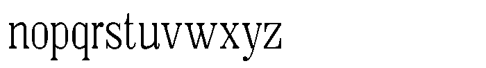Azogue Thin Font LOWERCASE