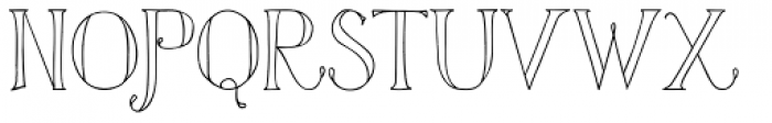 Azola Cursive Font UPPERCASE