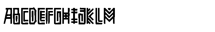 Aztec Beat Font UPPERCASE
