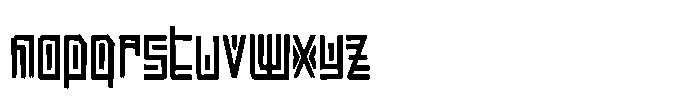 Aztec Beat Font LOWERCASE