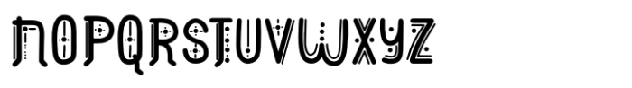 Aztec Line Font UPPERCASE