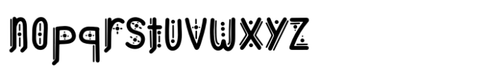 Aztec Line Font LOWERCASE