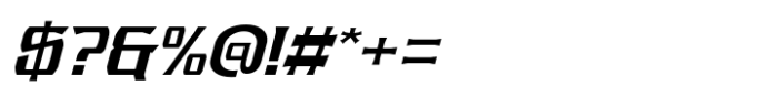 Azterion Slant Font OTHER CHARS