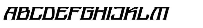 Azterion Slant Font UPPERCASE