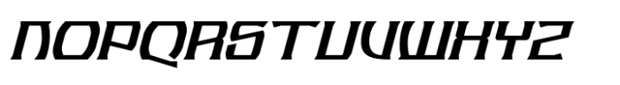 Azterion Slant Font UPPERCASE