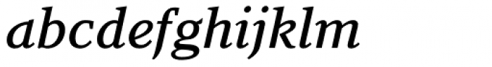 Azuza Medium Italic Font LOWERCASE