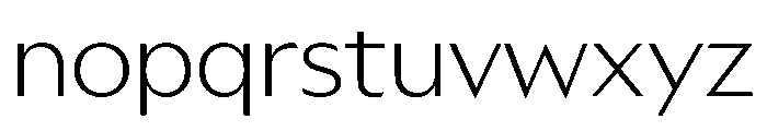 Azaka ExtraLight 64d67047 Font LOWERCASE