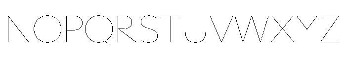 Azaka Hairline B63754aa Font UPPERCASE
