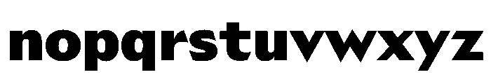 AzakaVAR Black Instance Font LOWERCASE