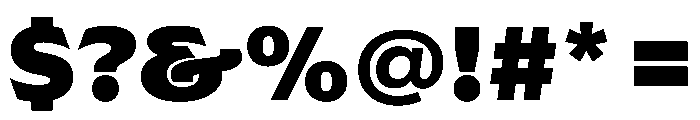 AzakaVAR ExtraBlack Instance Font OTHER CHARS