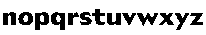 AzakaVAR ExtraBold Instance 3538379a Font LOWERCASE