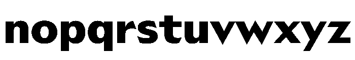 AzakaVAR ExtraBold Instance Font LOWERCASE