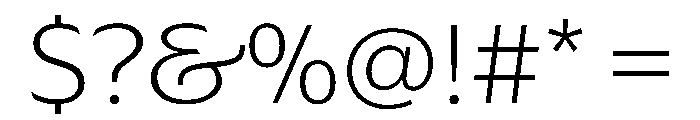 AzakaVAR ExtraLight Instance Font OTHER CHARS