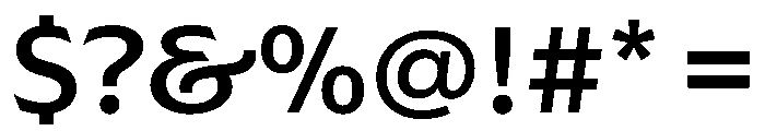 AzakaVAR Medium Instance Font OTHER CHARS
