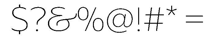 AzakaVAR Thin Instance Font OTHER CHARS
