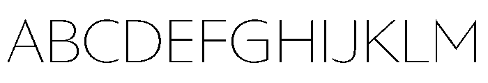 AzakaVAR Thin Instance Font UPPERCASE