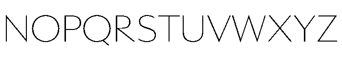 AzakaVAR Thin Instance Font UPPERCASE