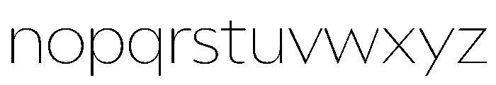 AzakaVAR Thin Instance Font LOWERCASE