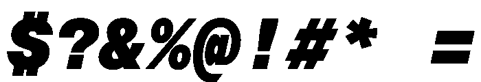 Azeret TRIAL MonoBlackItalic Instance Font OTHER CHARS