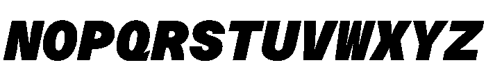 Azeret TRIAL MonoBlackItalic Instance Font UPPERCASE