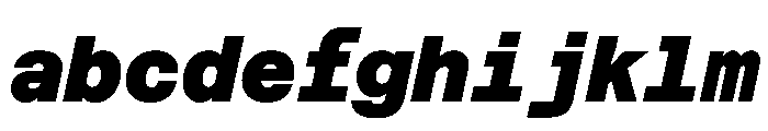 Azeret TRIAL MonoBlackItalic Instance FONT
