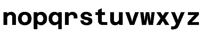Azeret TRIAL MonoBold Instance Font LOWERCASE