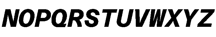 Azeret TRIAL MonoBoldItalic Instance Font UPPERCASE