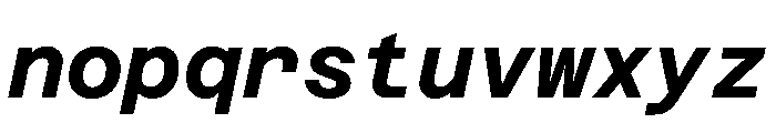 Azeret TRIAL MonoBoldItalic Instance Font LOWERCASE