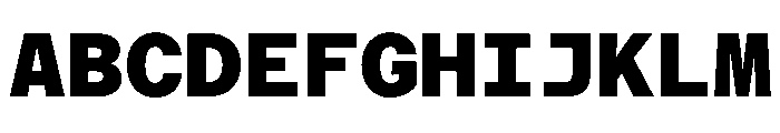 Azeret TRIAL MonoExtraBold Instance Font UPPERCASE