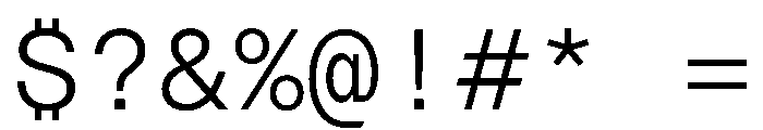 Azeret TRIAL MonoLight Instance Font OTHER CHARS