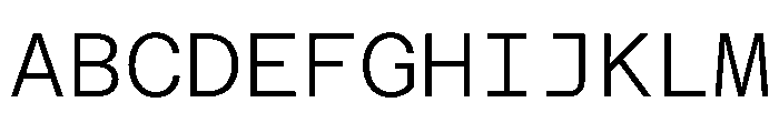 Azeret TRIAL MonoLight Instance Font UPPERCASE
