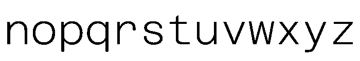 Azeret TRIAL MonoLight Instance Font LOWERCASE