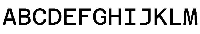 Azeret TRIAL MonoRegular Instance Font UPPERCASE