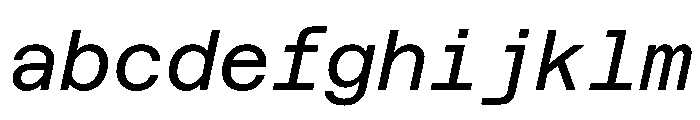 Azeret TRIAL MonoRegularItalic Instance FONT