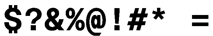 Azeret TRIAL MonoSemiBold Instance Font OTHER CHARS