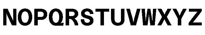 Azeret TRIAL MonoSemiBold Instance Font UPPERCASE