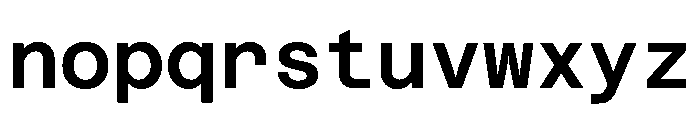 Azeret TRIAL MonoSemiBold Instance Font LOWERCASE