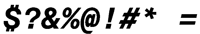 Azeret TRIAL MonoSemiBoldItalic Instance Font OTHER CHARS