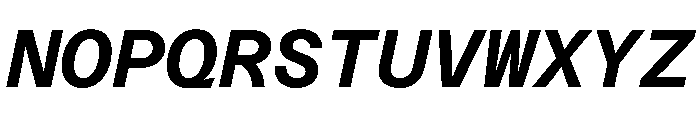 Azeret TRIAL MonoSemiBoldItalic Instance Font UPPERCASE
