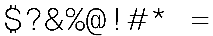 Azeret TRIAL MonoThin Instance Font OTHER CHARS
