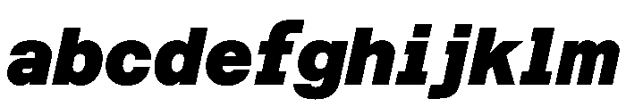 Azeret TRIAL SemiMonoBlackItalic Instance FONT